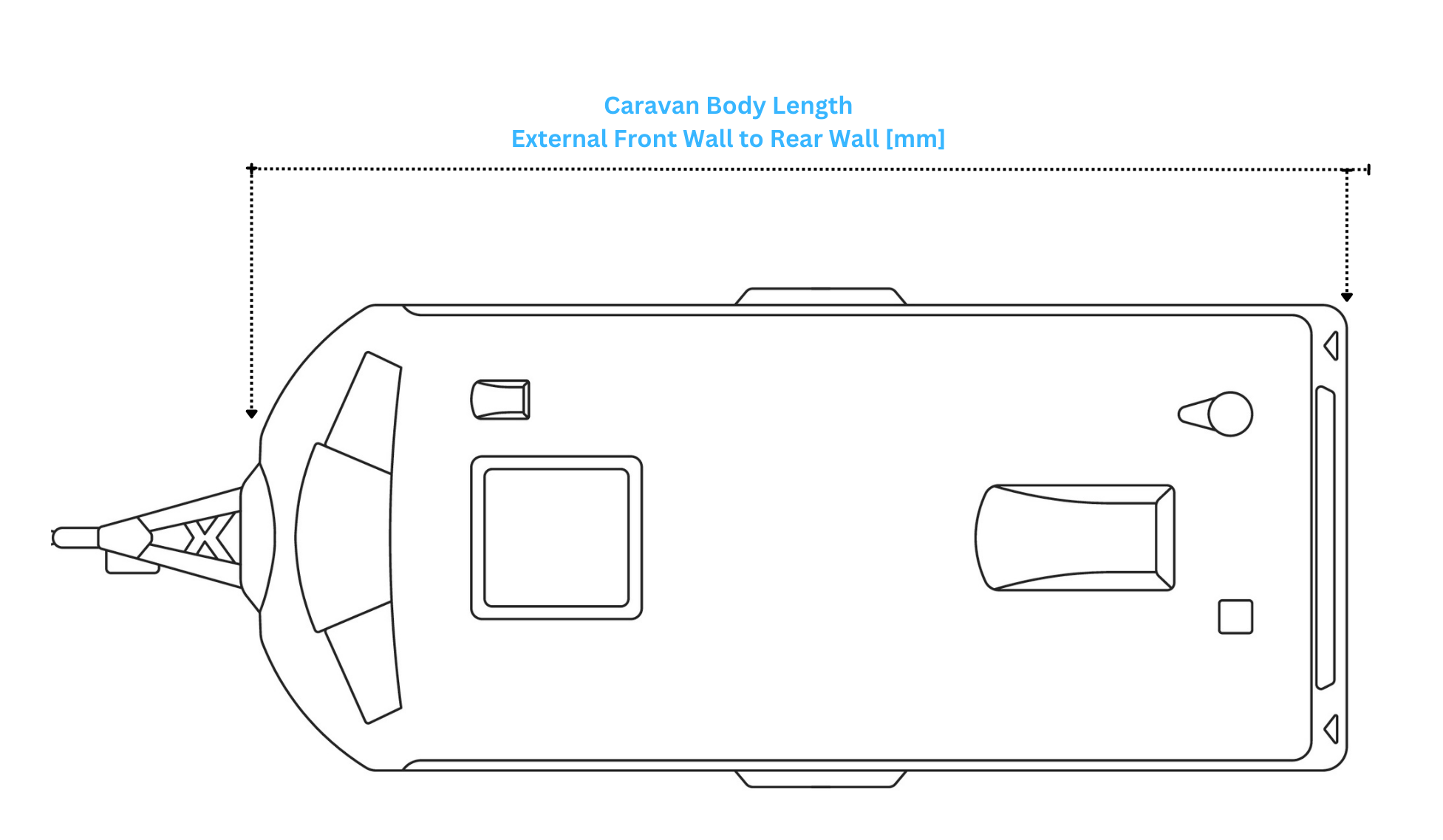 LoadMate Guide Section 3 Entering Your Vehicle and Caravan Dimensions